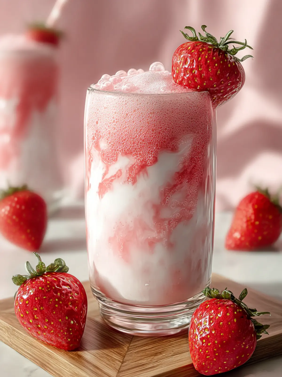 Irresistible Homemade Korean Strawberry Milk Recipe First Image