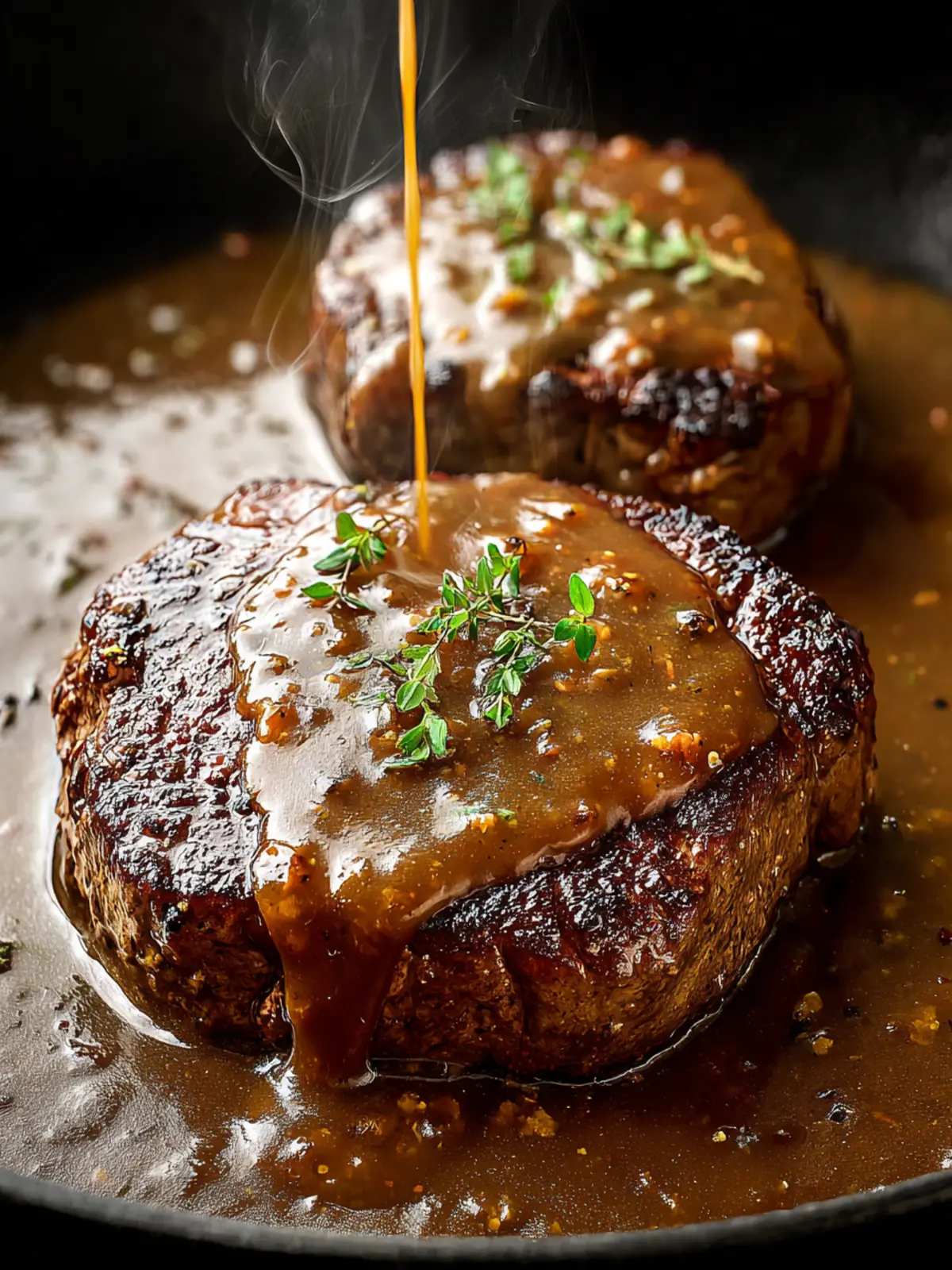 Irresistible Steak with Gravy Recipe for Flavor Lovers First Image