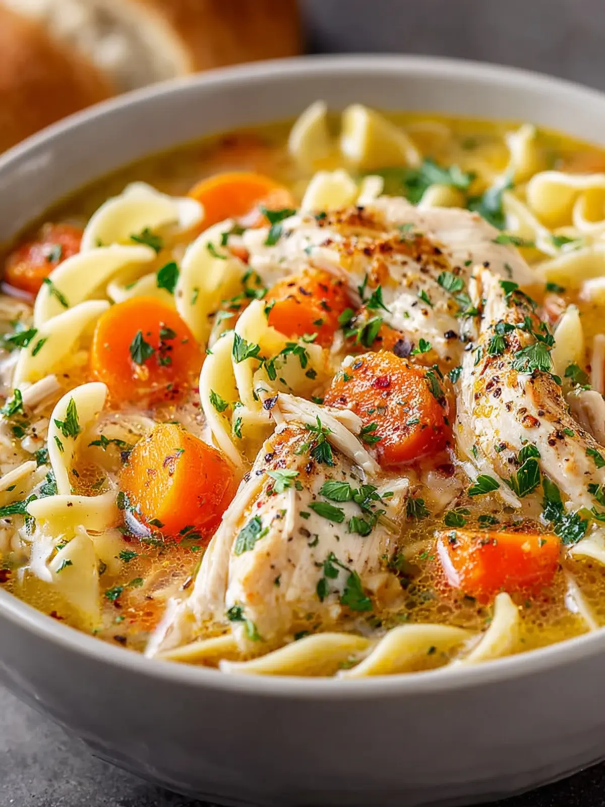 Crock Pot Chicken Noodle Soup That Tastes Like Pure Comfort First Image