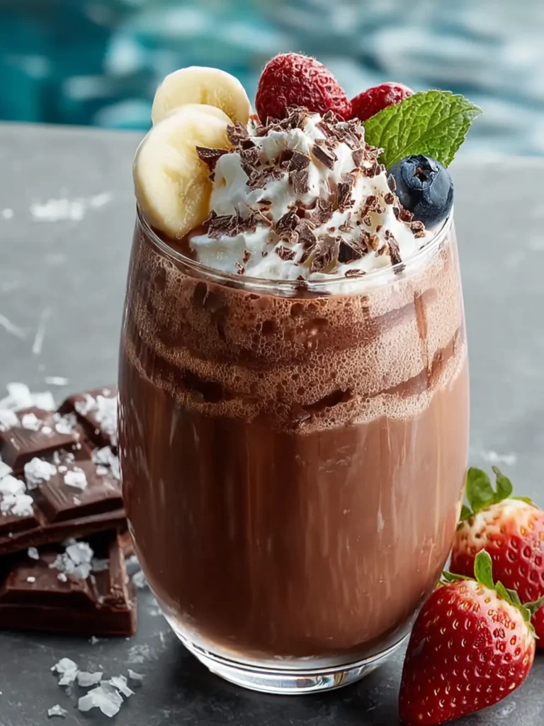 Healthy Chocolate Collagen Smoothie First Image