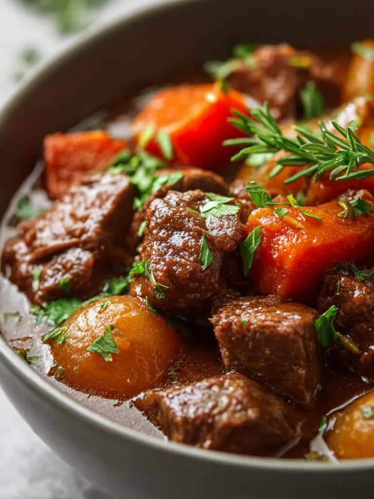 Slow Cooked Paleo Crockpot Stew Recipe First Image