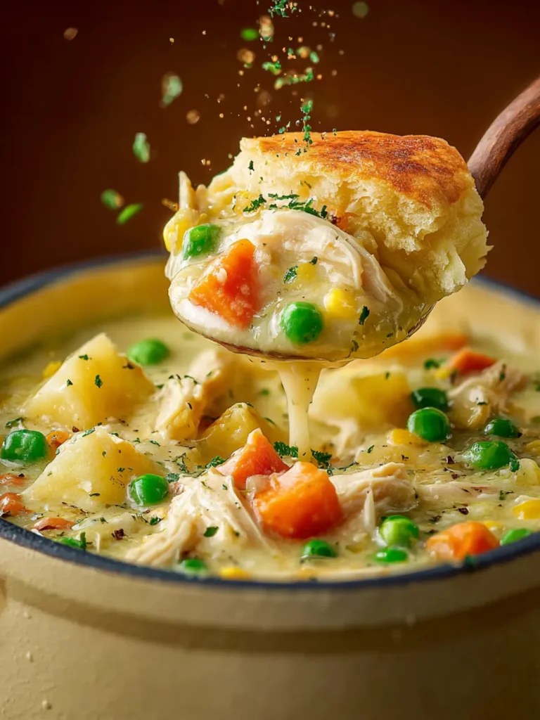 Homemade Chicken Pot Pie Soup First Image
