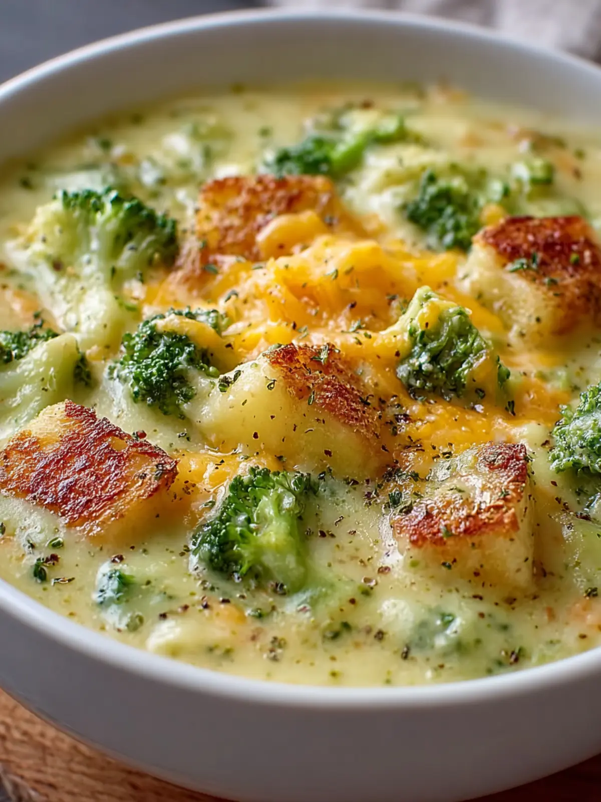 Creamy Broccoli Potato Cheese Soup: Comfort Food Delight First Image