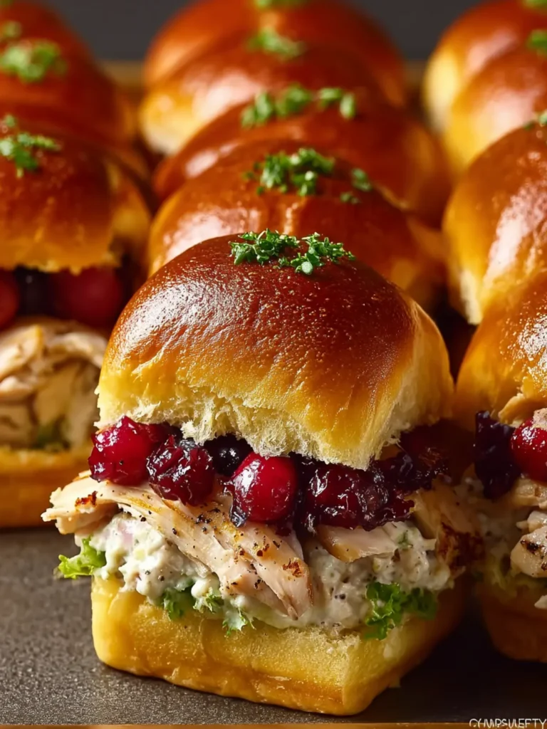 Cranberry Turkey Sliders First Image