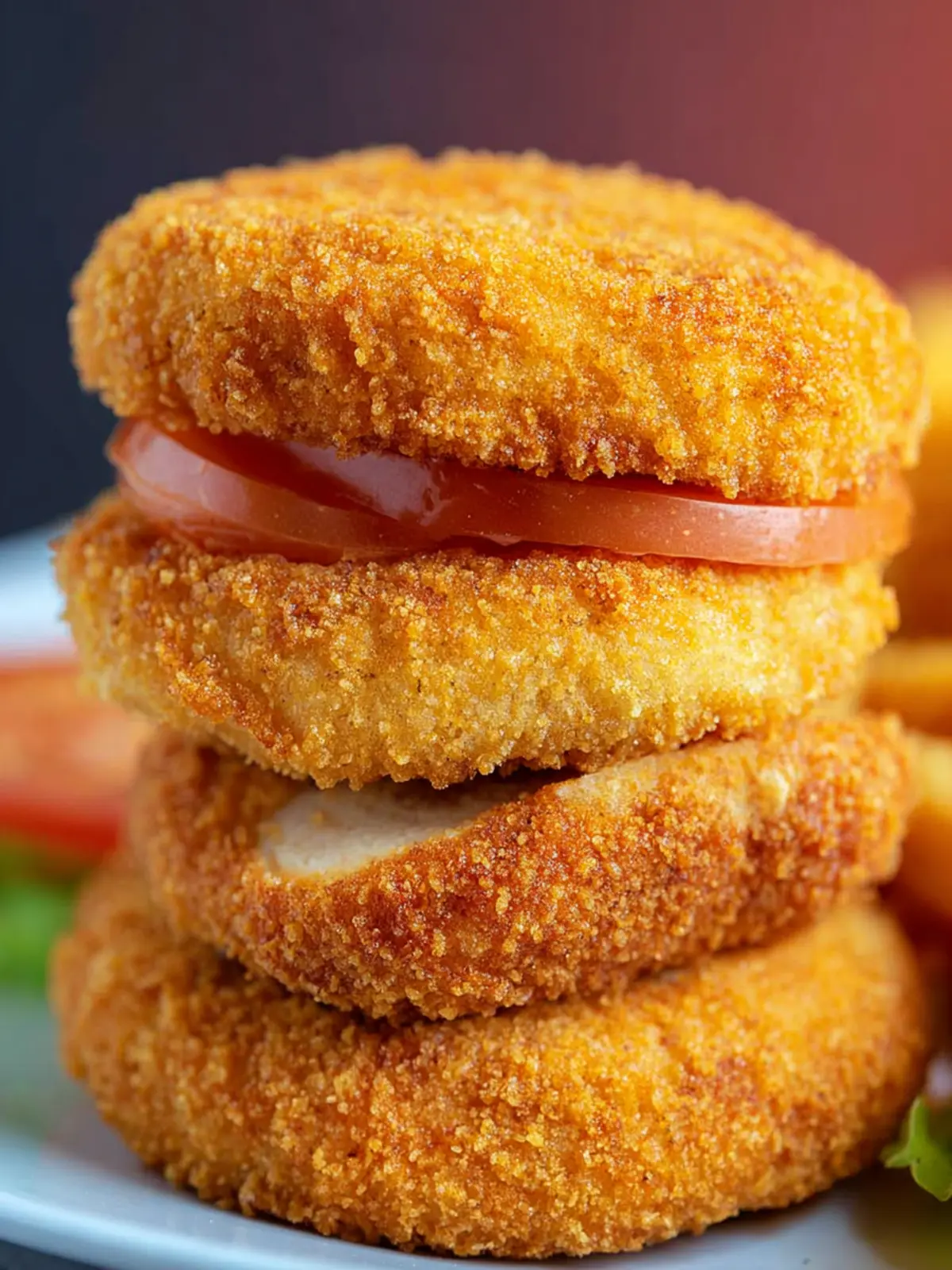Frozen Breaded Chicken Patties in Air Fryer First Image