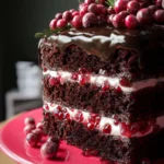 Chocolate Cranberry Cake First Image