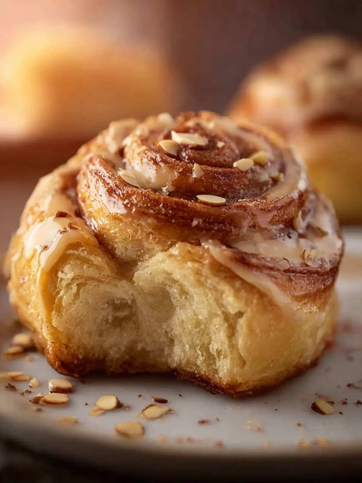 Almond Croissant Cinnamon Rolls (Bakery-Style, Soft & Buttery) First Image