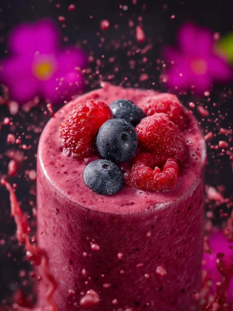 Berry Blast Smoothie Recipe (No Banana) First Image