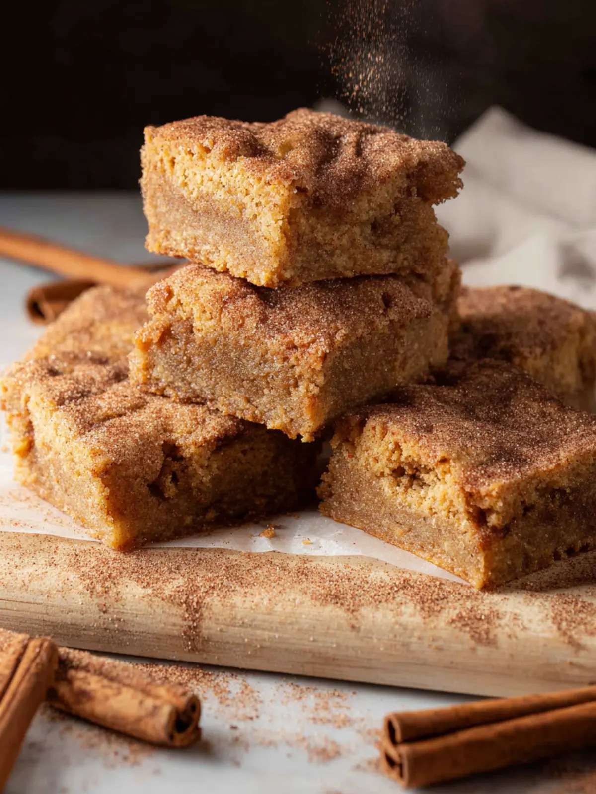 Cinnamon Sugar Blondies First Image