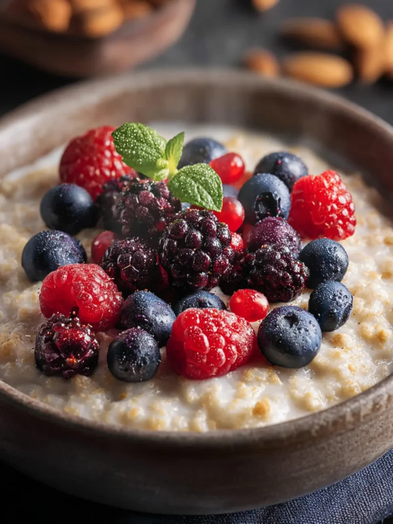 Creamy Millet Porridge With Berries: A Cozy Breakfast Delight First Image