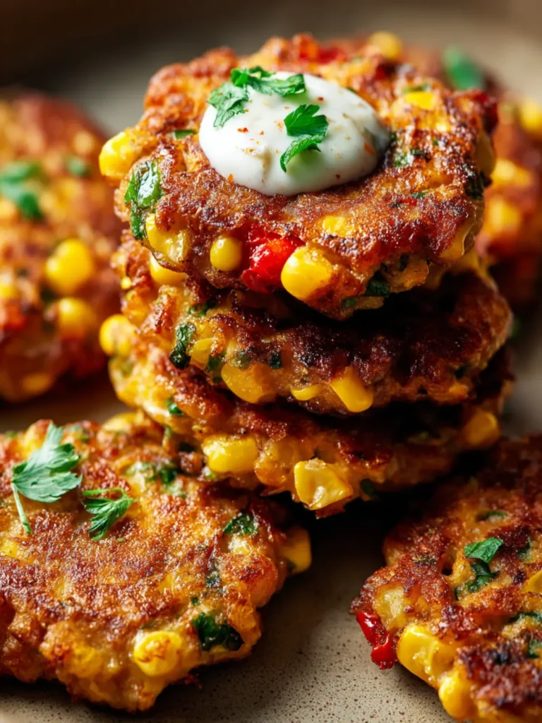 Crispy Corn Fritters Recipe First Image