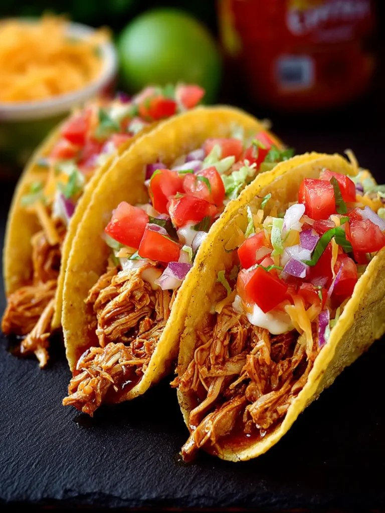 Crock Pot Chicken Tacos First Image