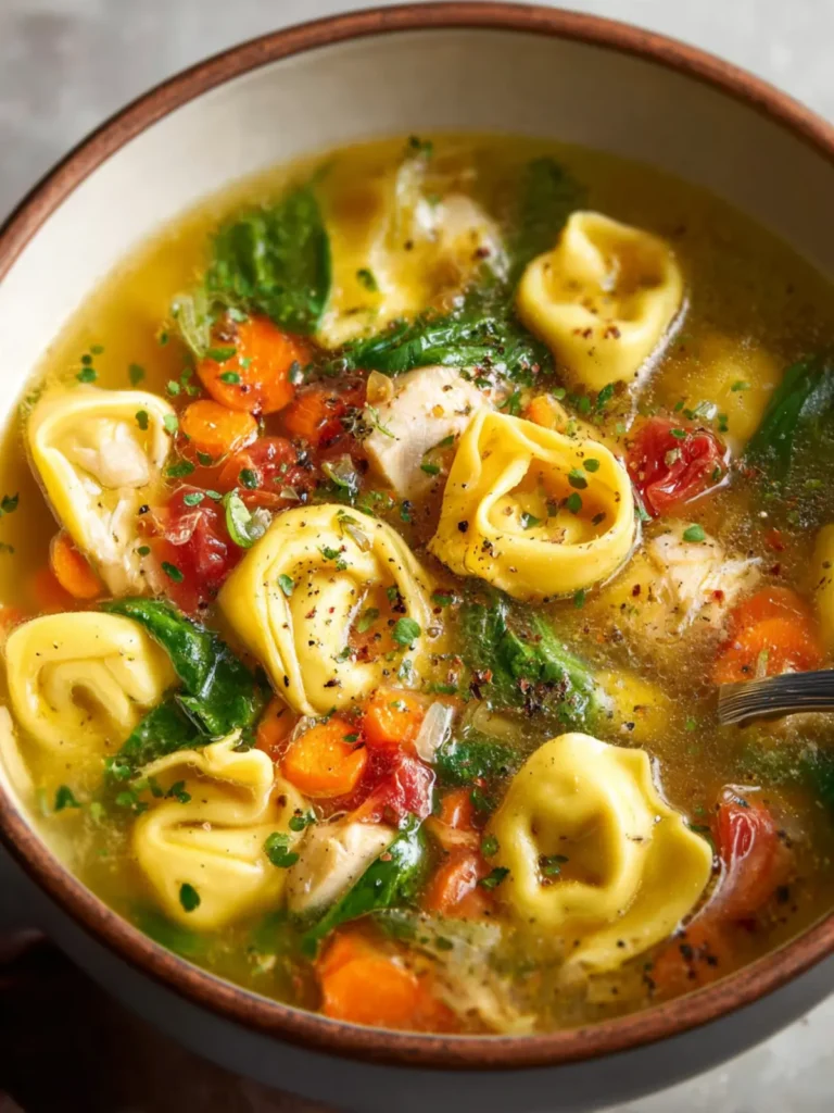 Easy Chicken Tortellini Soup First Image