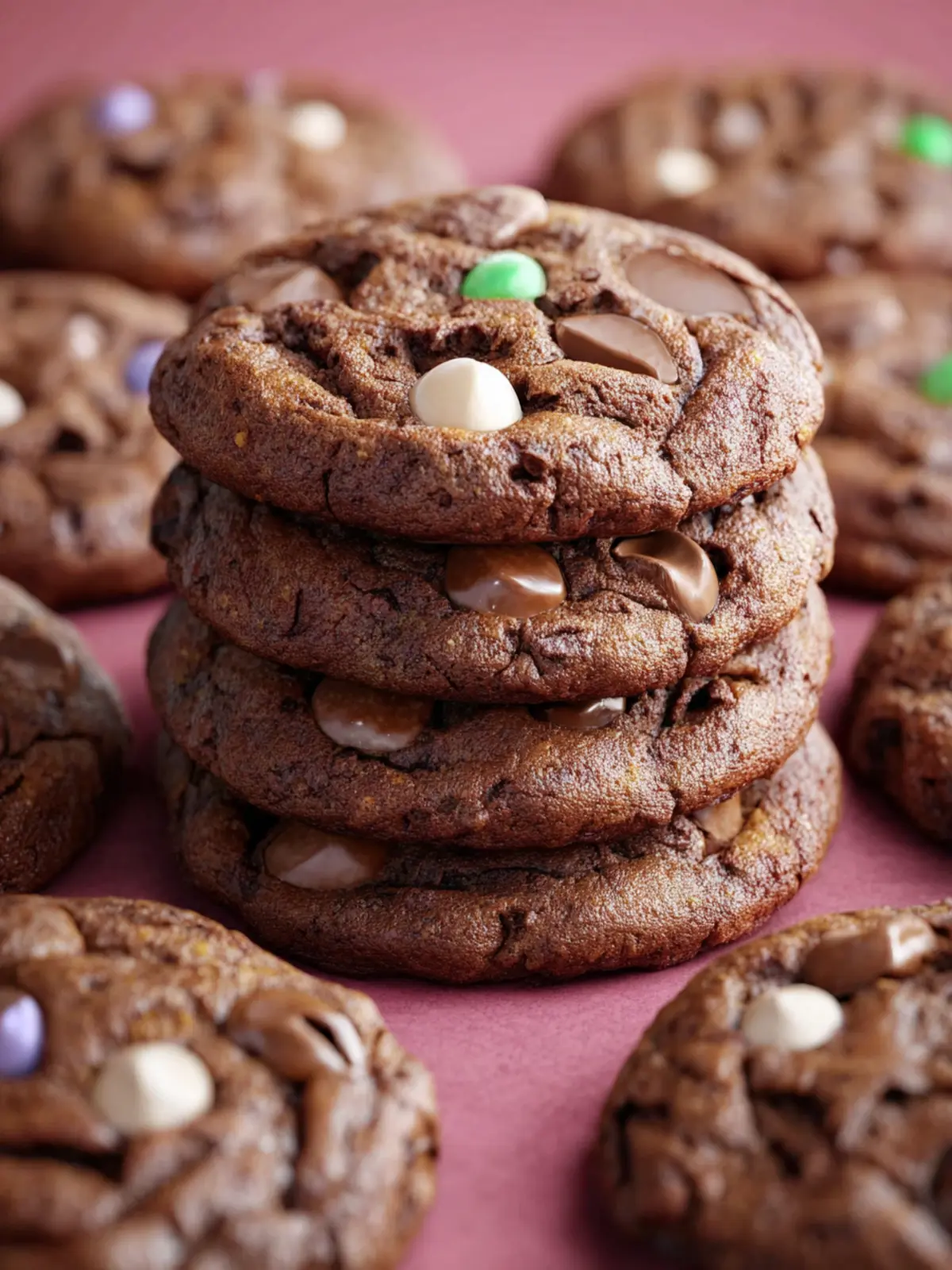 Chocolate Malted Milk Cookies First Image