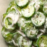 Creamy Cucumber Salad First Image