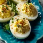Creamy Garlic Deviled Eggs First Image