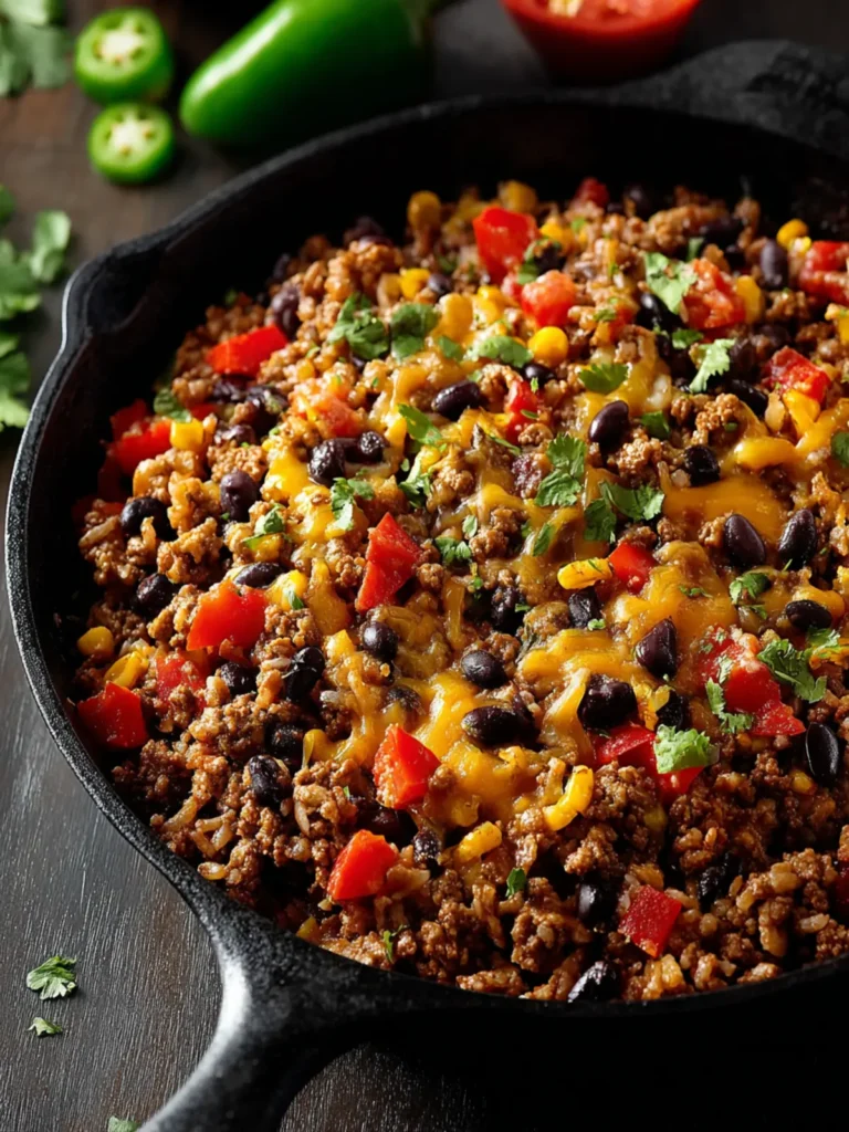 One-Pan Tex-Mex Ground Beef Skillet First Image