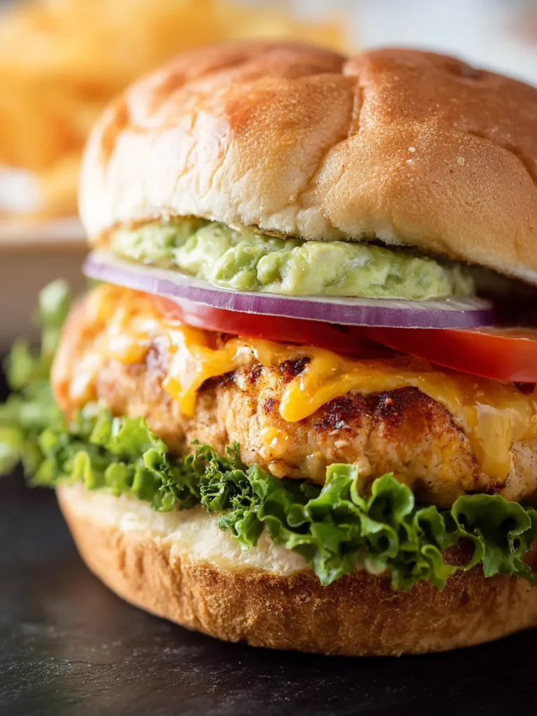 Air Fryer Chicken Burger First Image