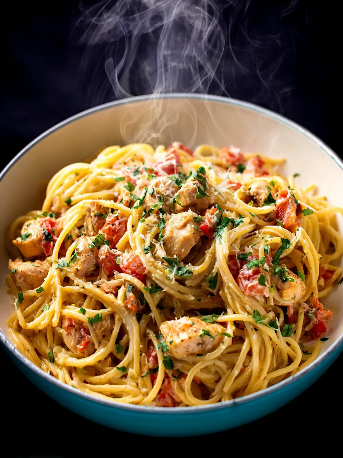 Cheesy Chicken Spaghetti First Image