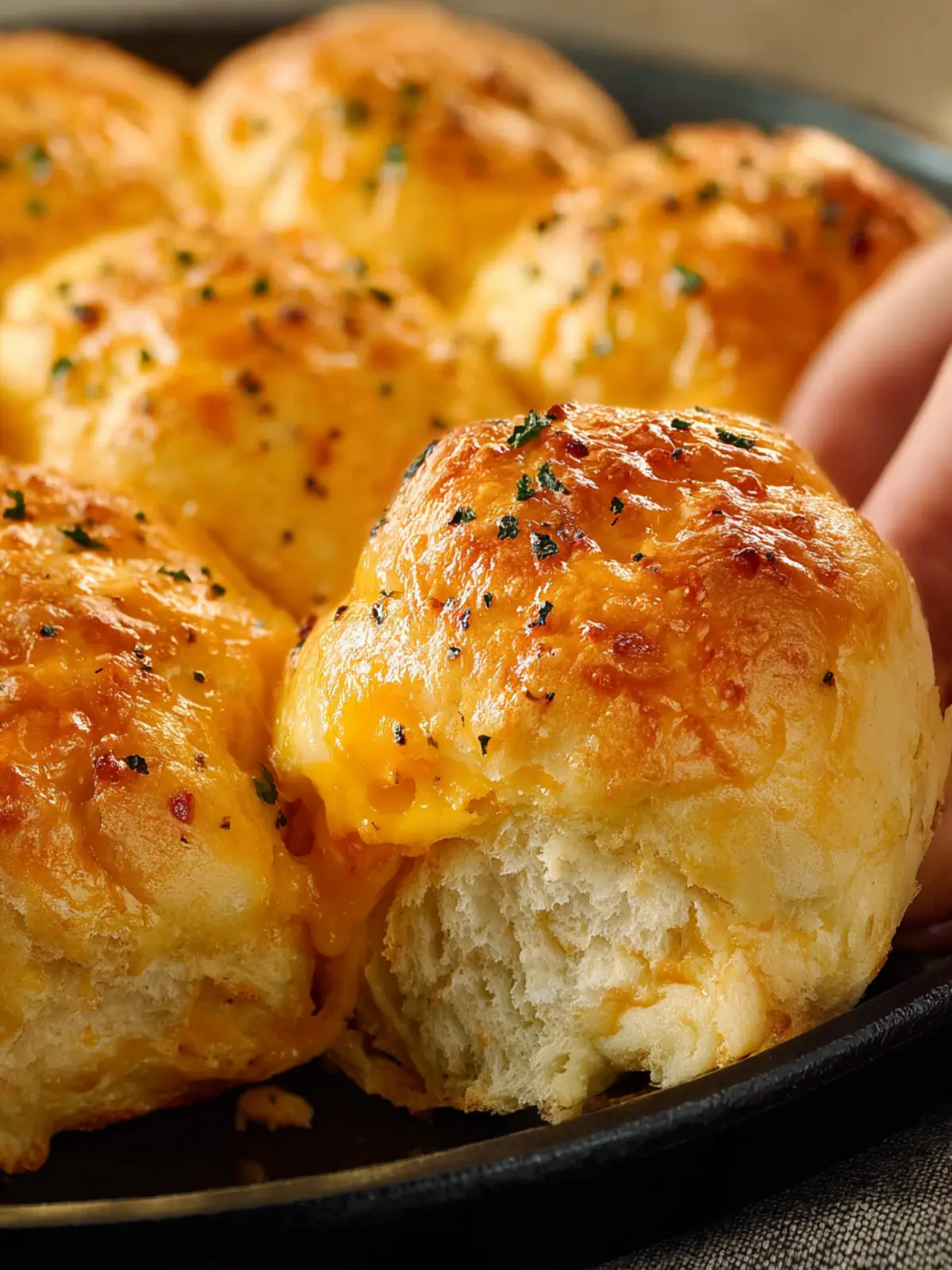 Cheesy Cowboy Butter Dinner Rolls First Image
