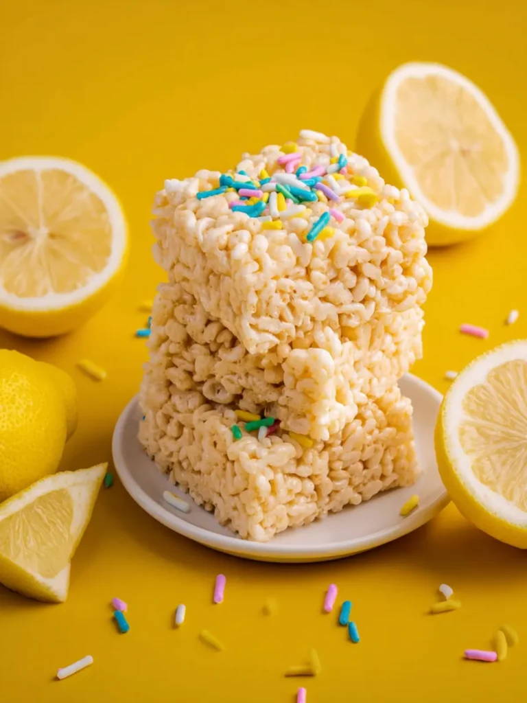 Lemon Rice Crispy Treats First Image