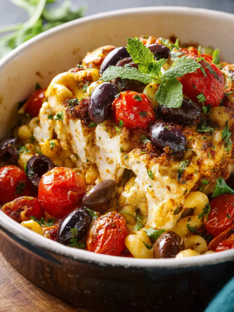 Mediterranean Chicken Feta Bake First Image