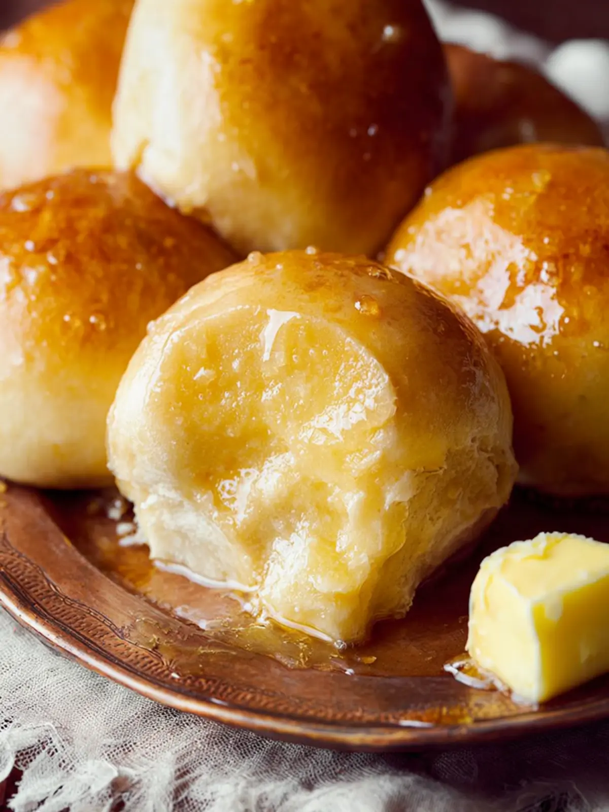 No-Knead Dinner Rolls: Irresistibly Soft with Honey Butter