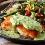 Pan Seared Cod with Avocado Cream Sauce First Image