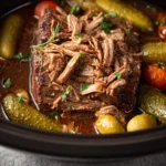 Slow Cooker Dill Pickle Pot Roast First Image