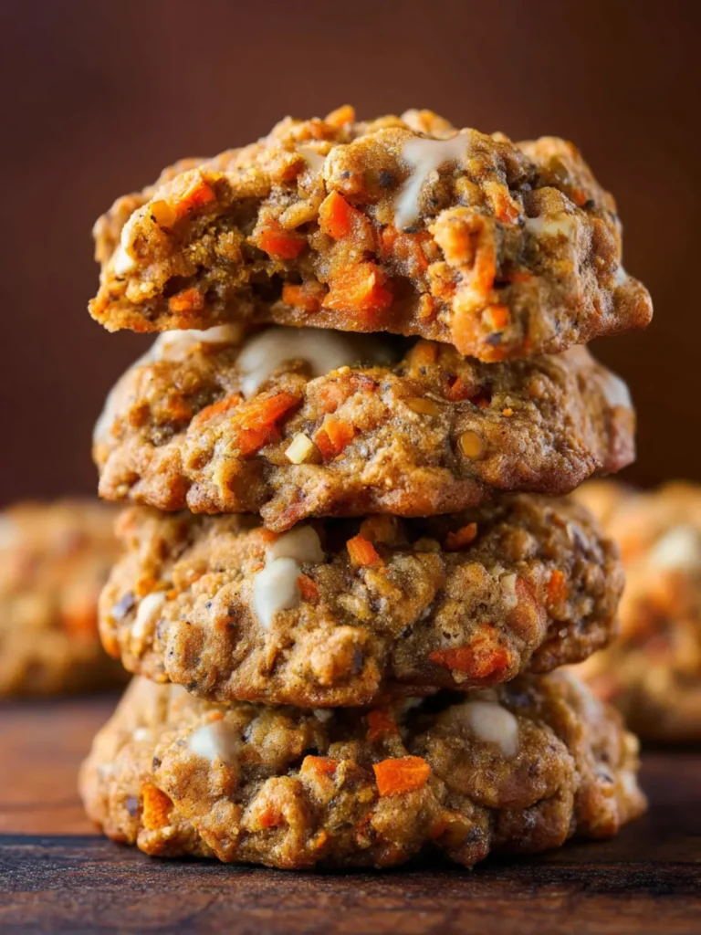 Soft and Chewy Spiced Carrot Cake Cookies First Image