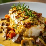 Creamy Herb Chicken with Carrot Mushroom Sauce Recipe Delight First Image