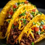 Crispy Beef Blackstone Smash Taco Recipe with Cheese Delight First Image