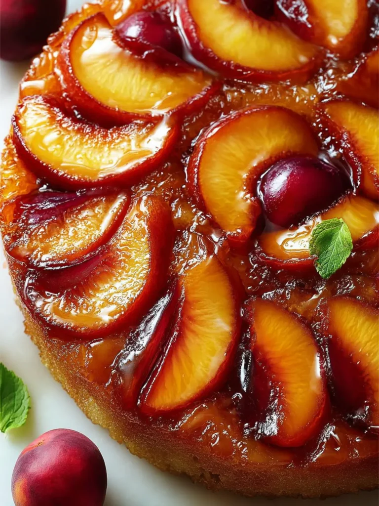 peach honey upside down cake First Image
