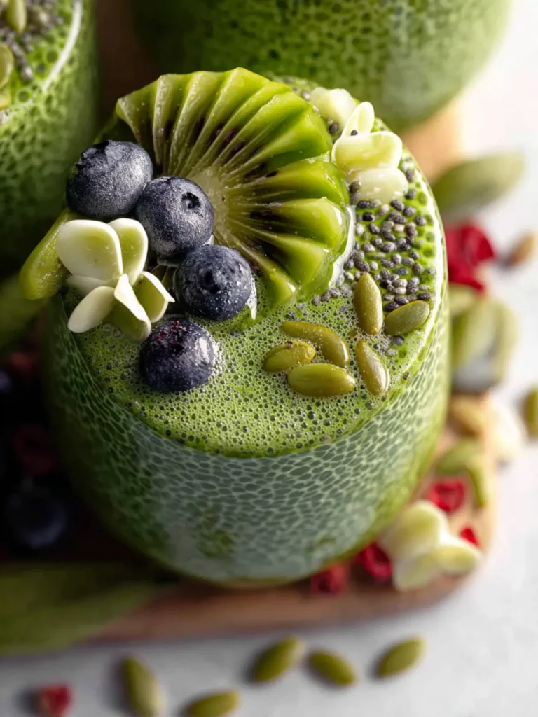 pistachio matcha chia pudding First Image