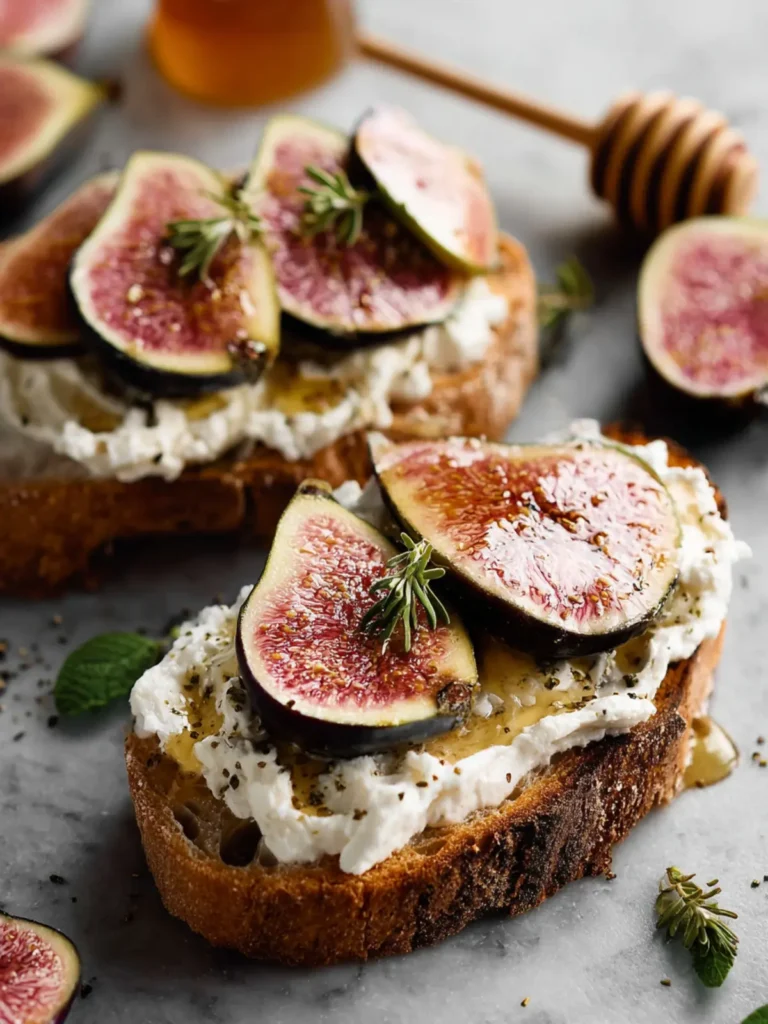 ricotta toast figs honey First Image
