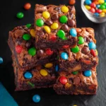 Cake Mix Brownies with M&M’s First Image