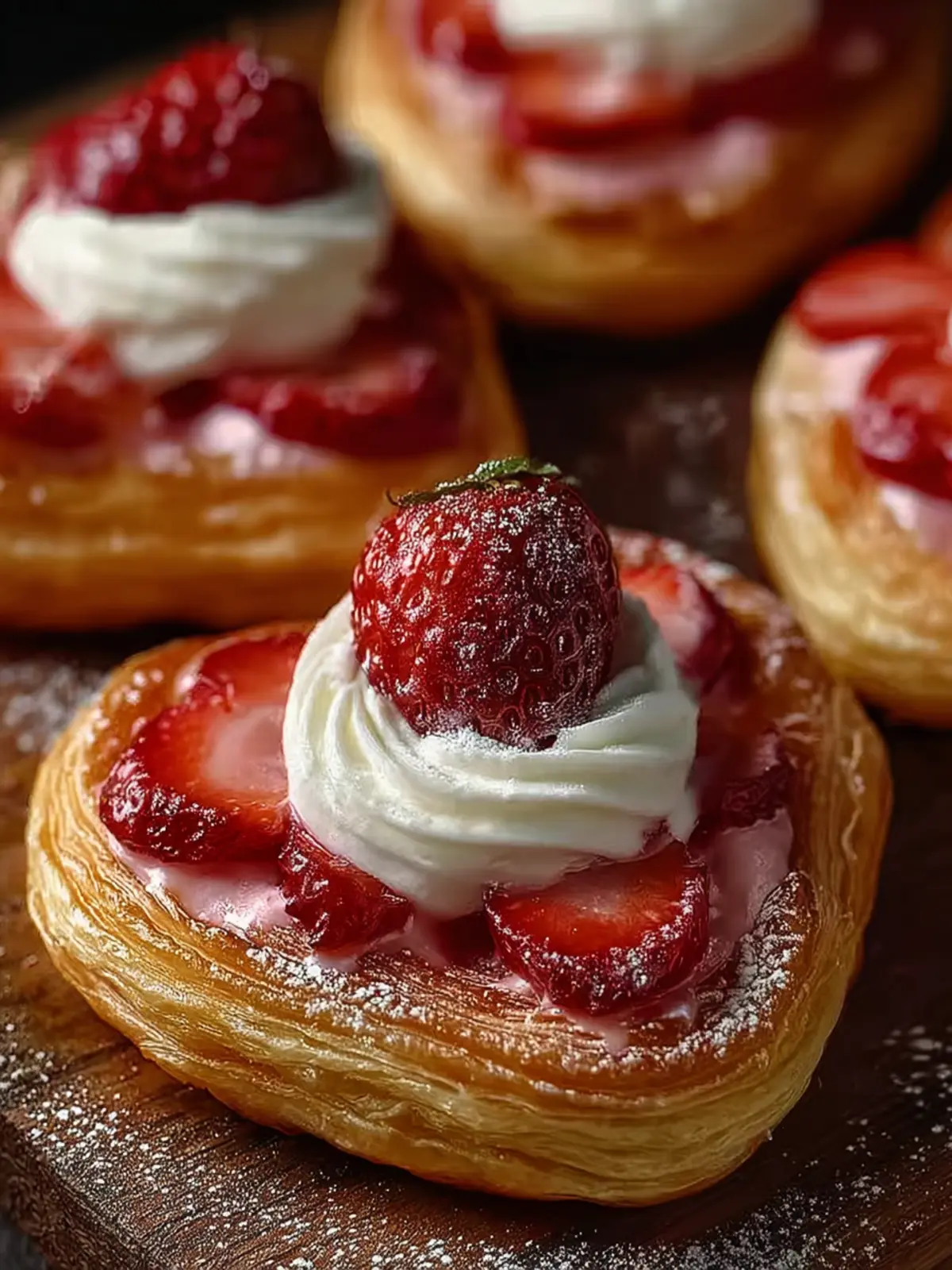 Delicious Strawberry Cream Cheese Heart Danishes: An Incredible Ultimate Recipe First Image