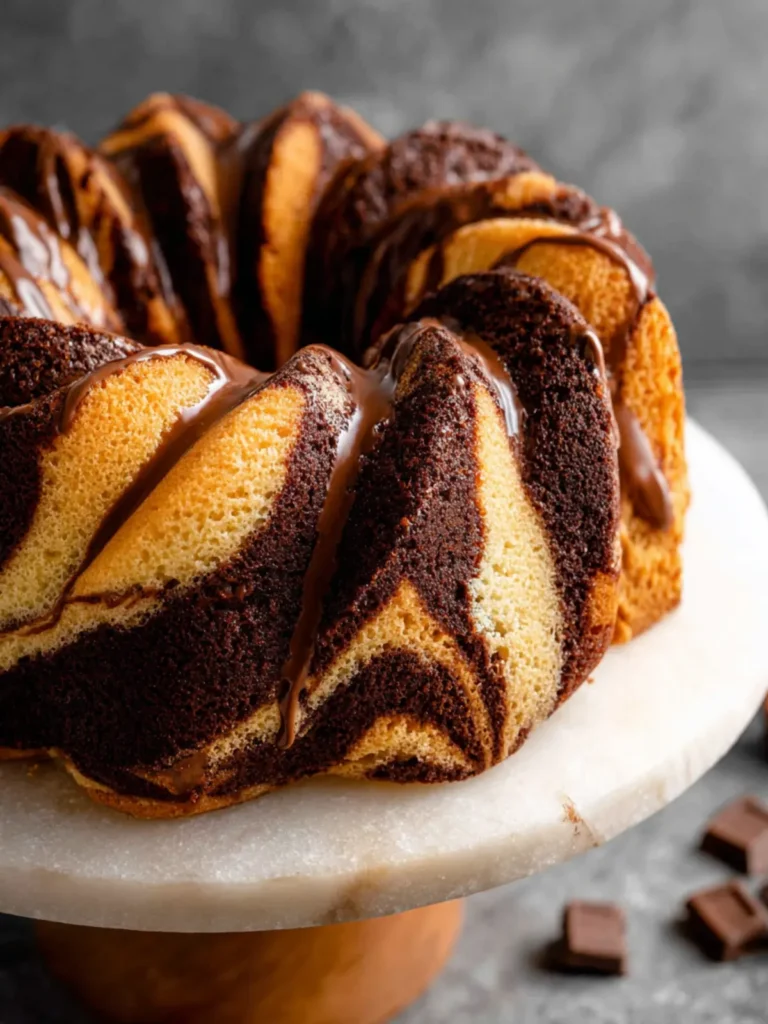 Gluten Free Marble Bundt Cake First Image