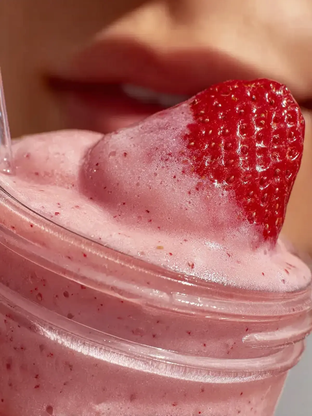 Homemade Hailey Bieber Smoothie 🍓✨ First Image