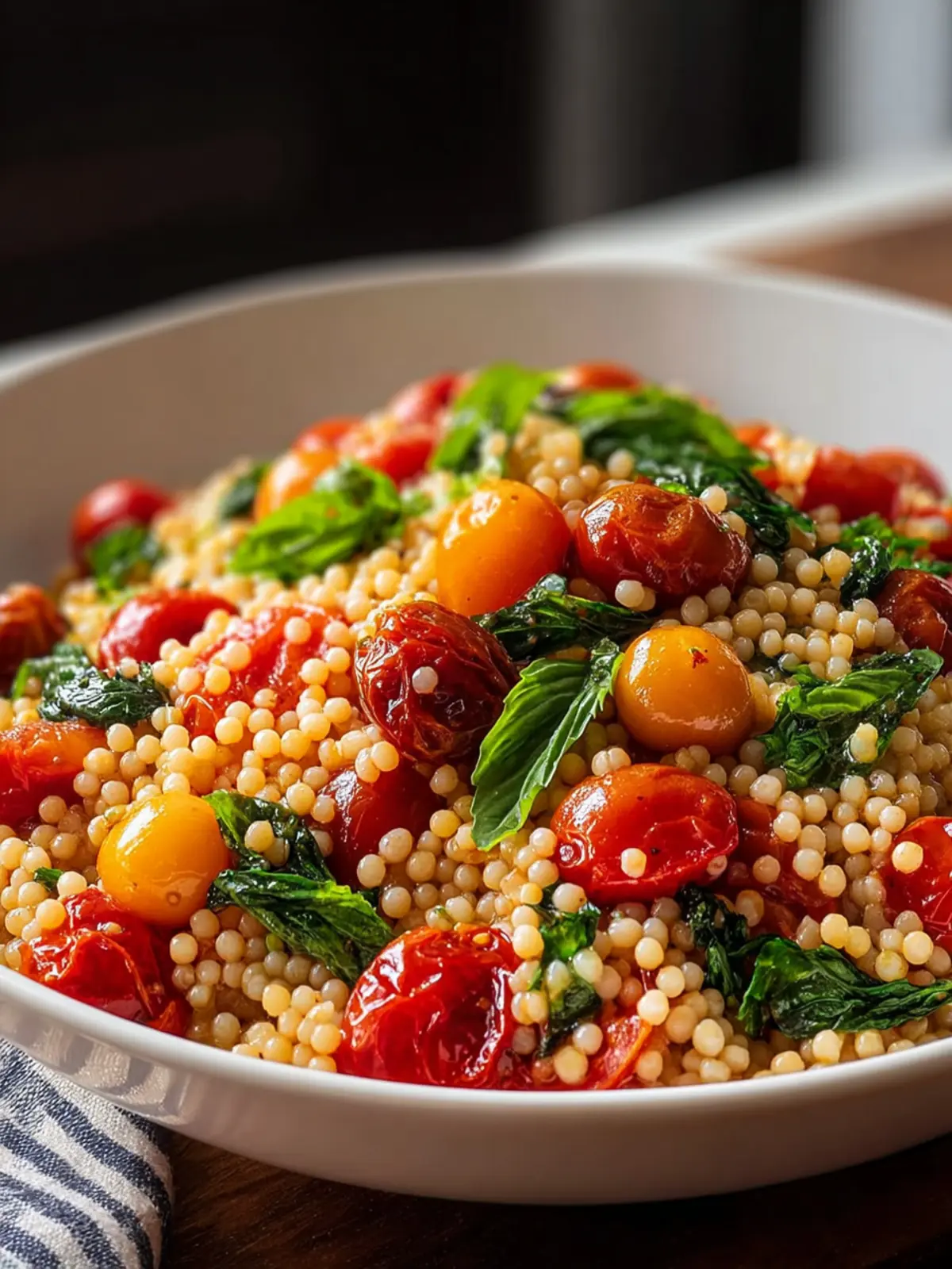 Tomato Basil Pearl Couscous: A Refreshing Summer Delight
